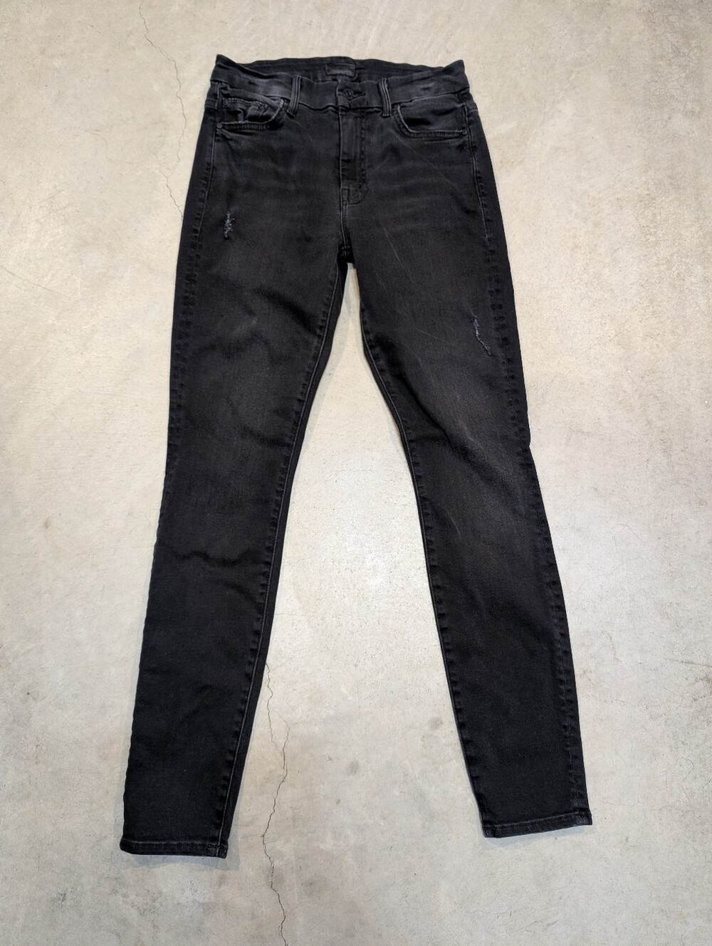 MOTHER High Waist Looker Jeans Black Women's 27